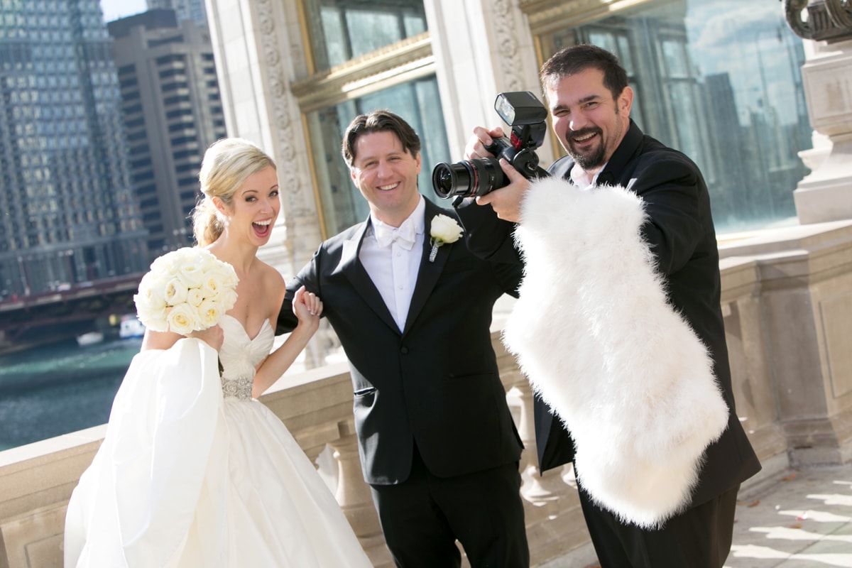 Chicago Wedding Photographer Rick Aguilar with happy couple