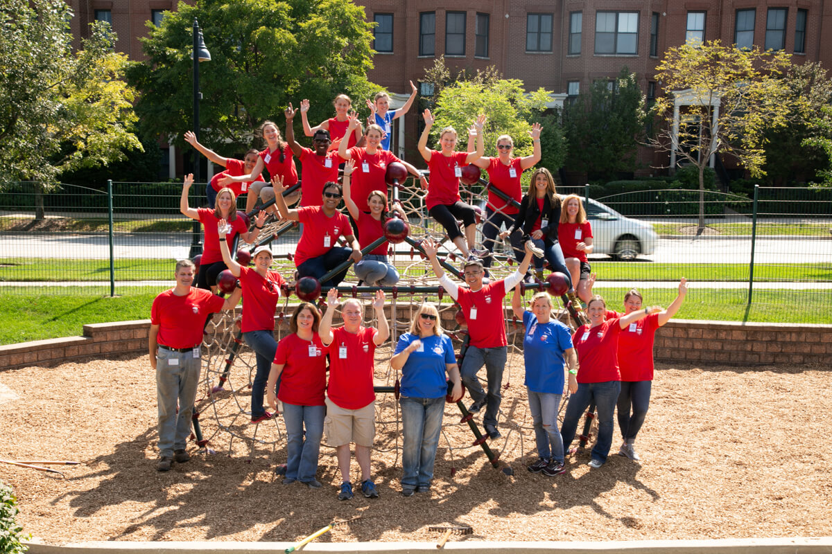 Corporate photography of Volunteer Day