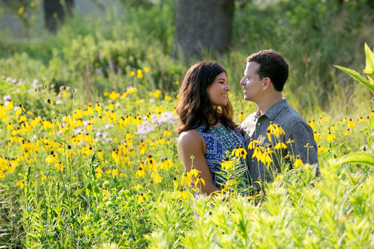 Beautiful Floral Engagement Session