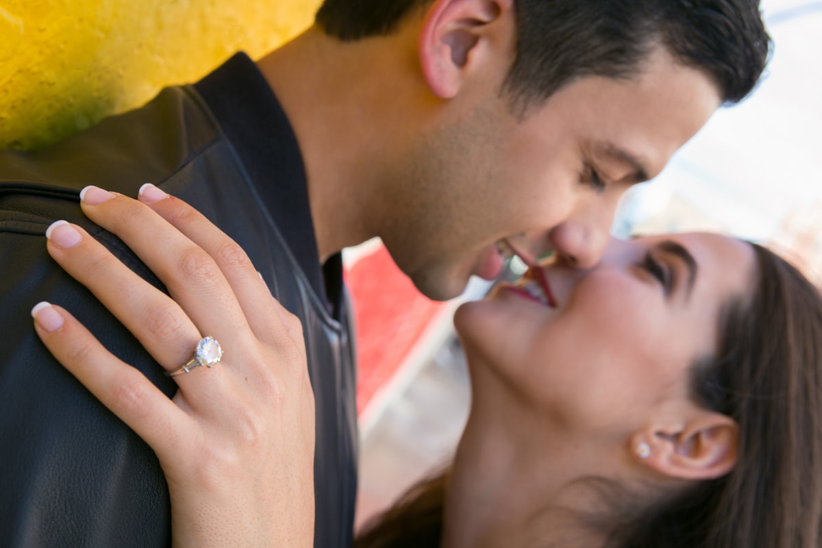 Romantic Engagement Session photo of ring