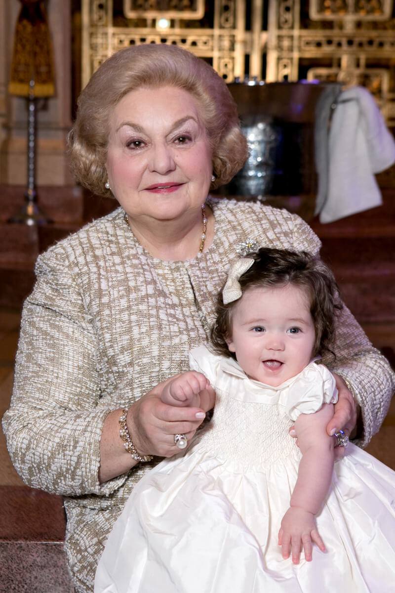 Christening Portrait with grandmother