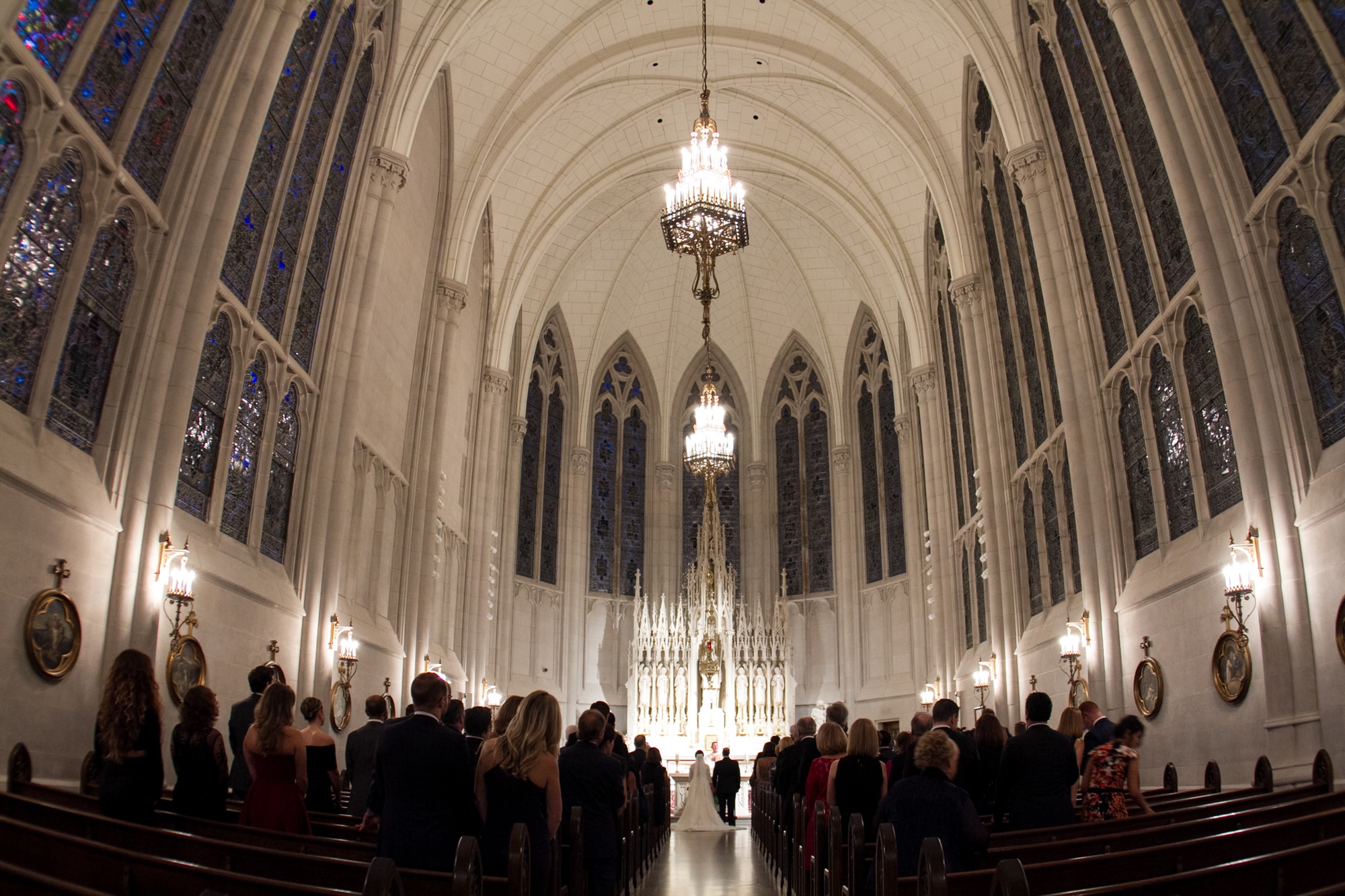 Wedding ceremony at Chicago Cathedral