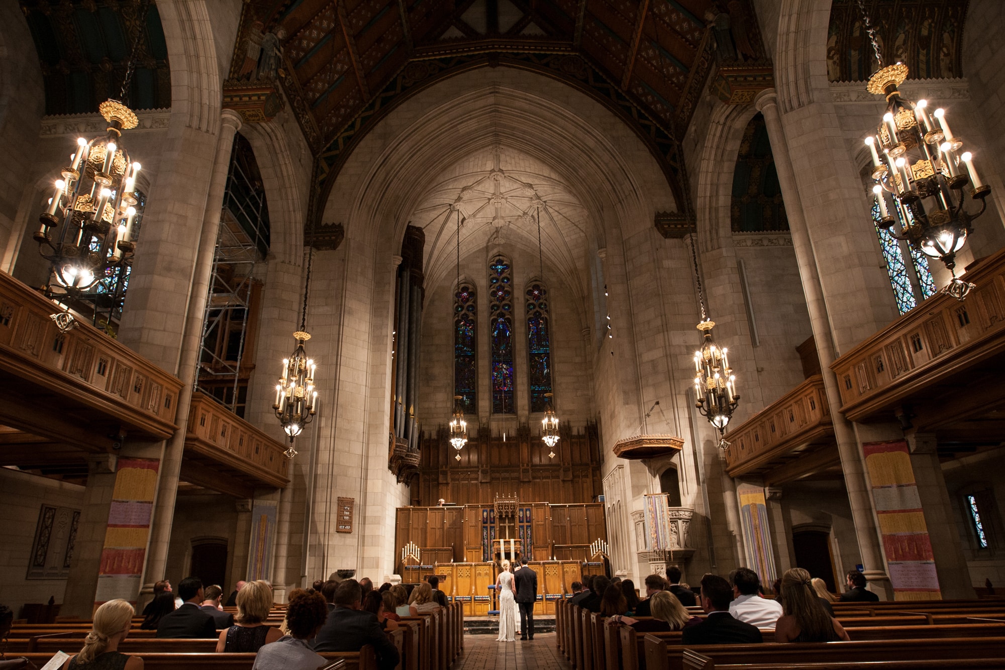 Wedding ceremony at Fourth Presbyterian Church Chicago