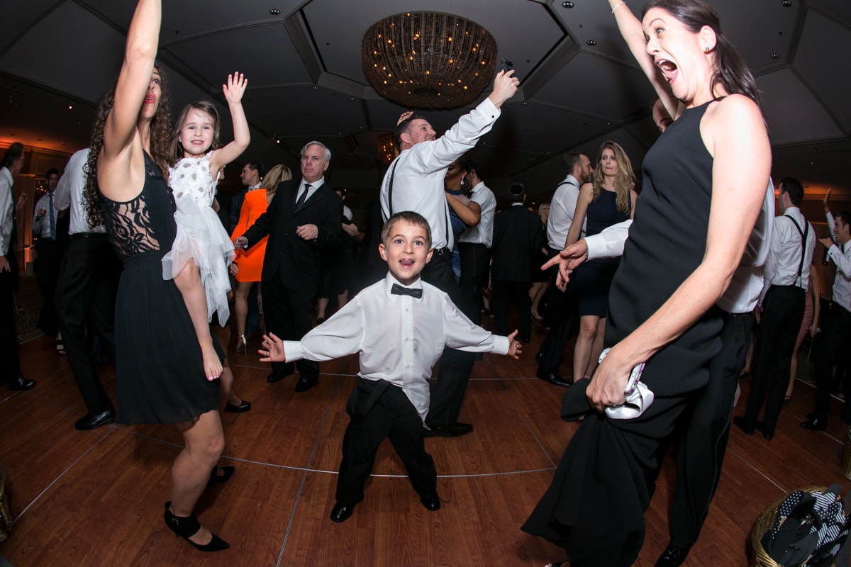 Kids dancing at wedding reception