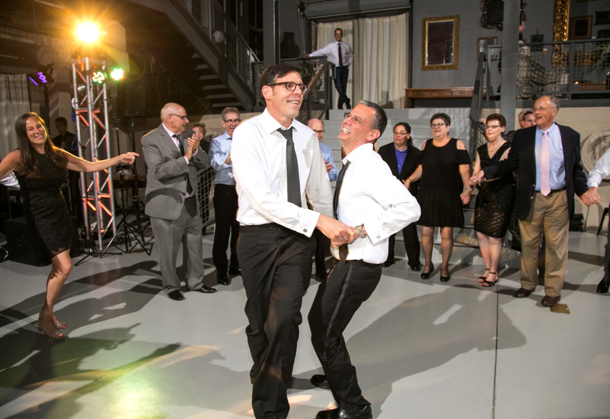 LGBT reception with groom's first dance