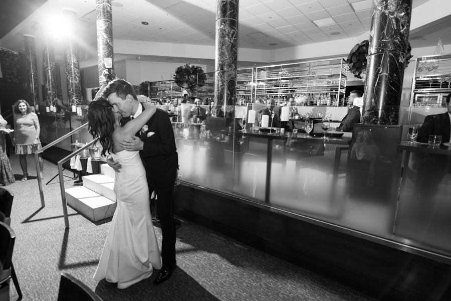 first dance at spiaggia dining room wedding